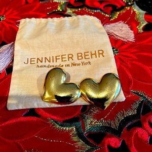 Earrings, 18k gold plated brass. Hand made in NYC.